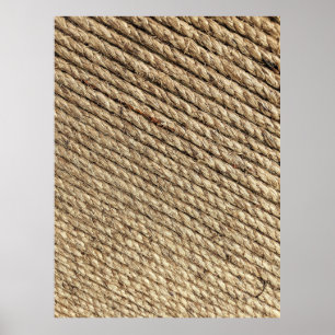 Poster Tapis en osier Brown