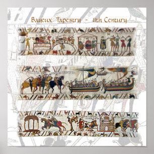 Poster Tapisserie de Bayeux 11e siècle