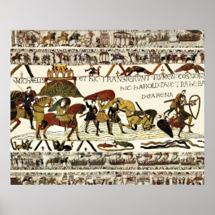 Poster TAPISserie DE BAYEUX Guillaume au Mont Saint-Miche