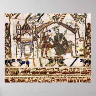 Poster TAPISserie de BAYEUX Roi Édouard le Confesseur et 