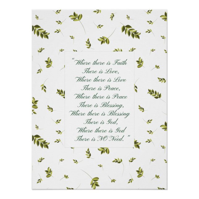 Poster Tapisserie douce à la maison (Devant)