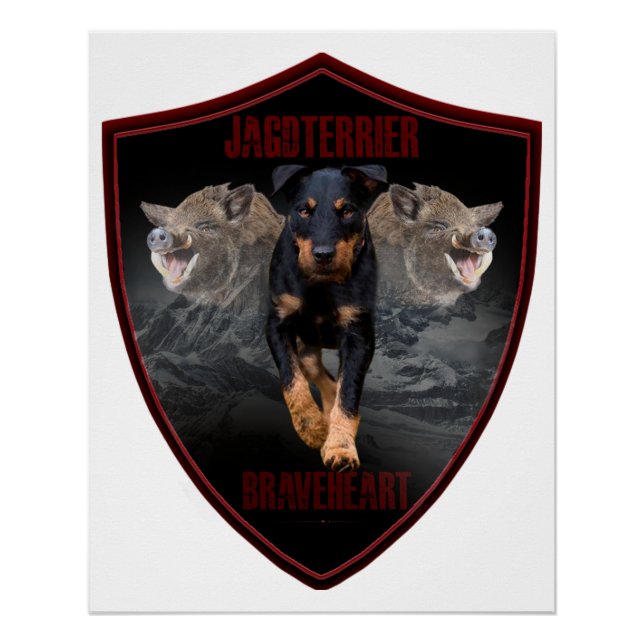 Poster Tapisserie Jagdterrier (Devant)