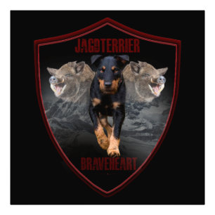 Poster Tapisserie Jagdterrier Impression acrylique