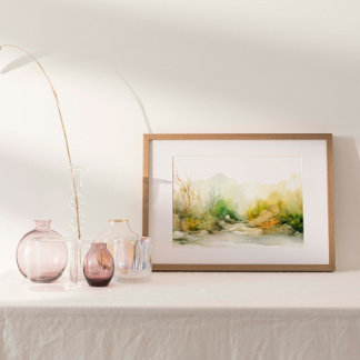 Poster Tapisserie marine : Jardin d'algues colorées et Ke