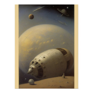 Poster Tapisserie murale en bois