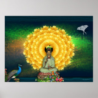Poster Tapisserie murale Kuan Yin