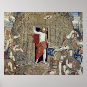 Poster Tapisserie représentant la Résurrection du Christ 