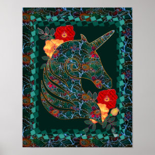Poster Tapisserie Unicorn