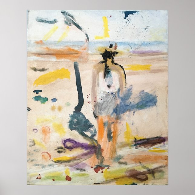 Poster "Tar & Pop-tops sur Galveston Beach" Jeff Hankamer (Devant)