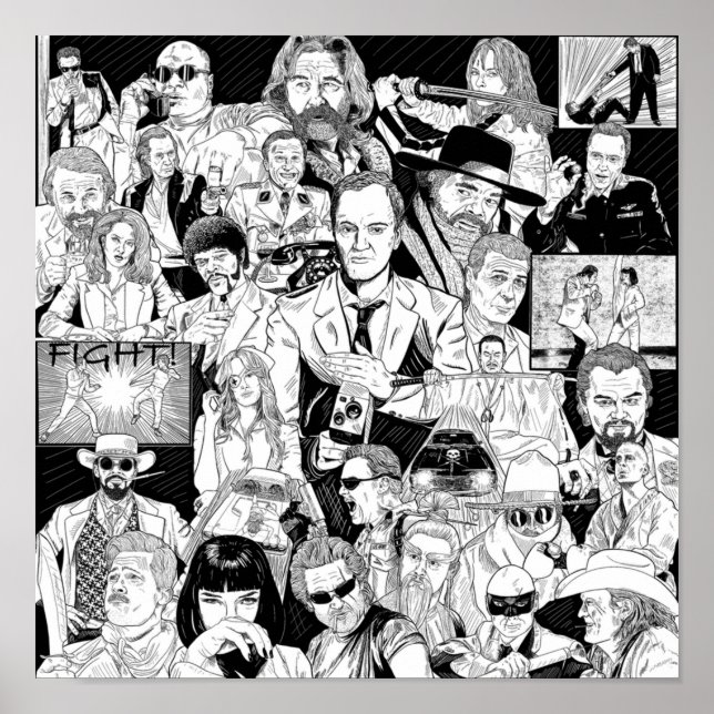 Poster Tarantino  (Devant)