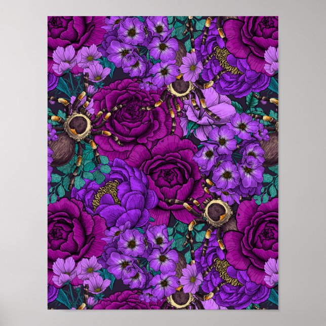 Poster Tarantula garden 3 (Devant)