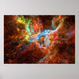 Poster Tarantula Nebula formation d'étoile image de l'esp