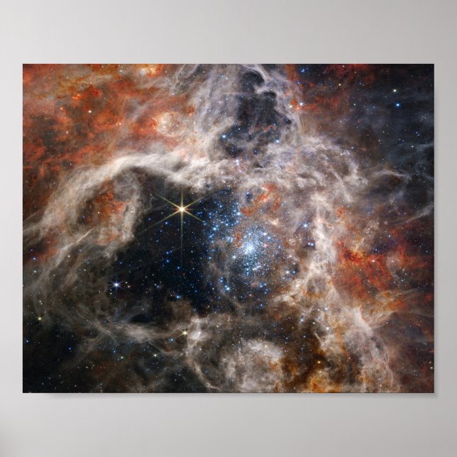 Poster Tarantula Nebula Image de JWST (Devant)