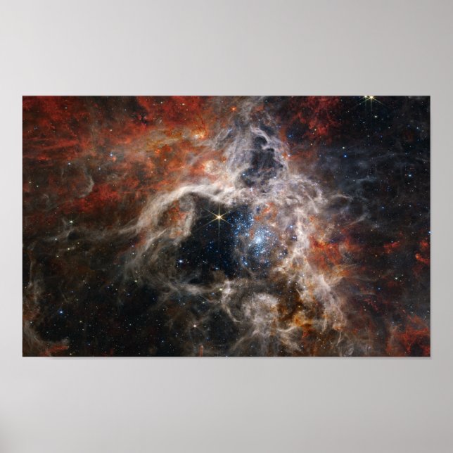 Poster Tarantula Nebula Image spatiale (Devant)