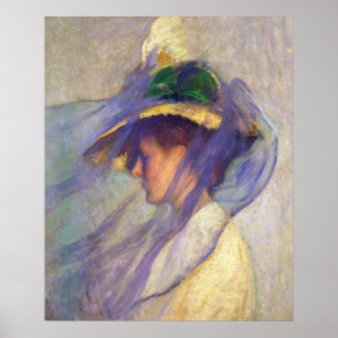 Poster Tarbell Blue Veil Impressionnisme Amérique CC0918 