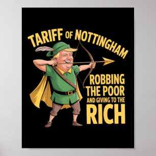 Poster Tarif de Nottingham - Tarif drôle anti Trump