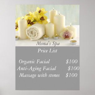 Poster Tarif spa