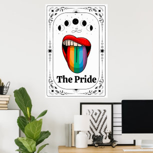 Poster Tarot de Fierté LGBTQ Gay Trans Queer Arc-en-ciel