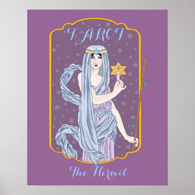 Poster Tarot L'Hermite (Devant)