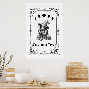 Poster Tarot Personnalisable Zodiaque Céleste Sorcellerie