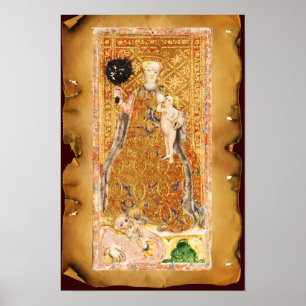 POSTER TAROTES DE RENAISSANCE ANTIQUE 2 / LA PAPIE