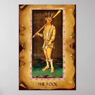 POSTER TAROTS DE RENAISSANCE ANTIQUE / FOOL