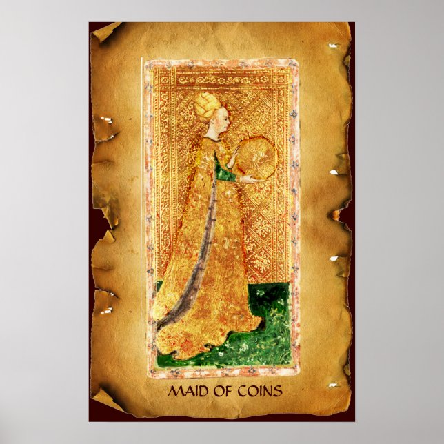 POSTER TAROTS DE RENAISSANCE ANTIQUE / MAIN DE PIÈCES (Devant)