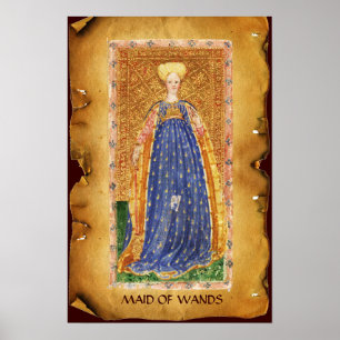 POSTER TAROTS DE RENAISSANCE ANTIQUE / MAIN DE VÊTEMENTS