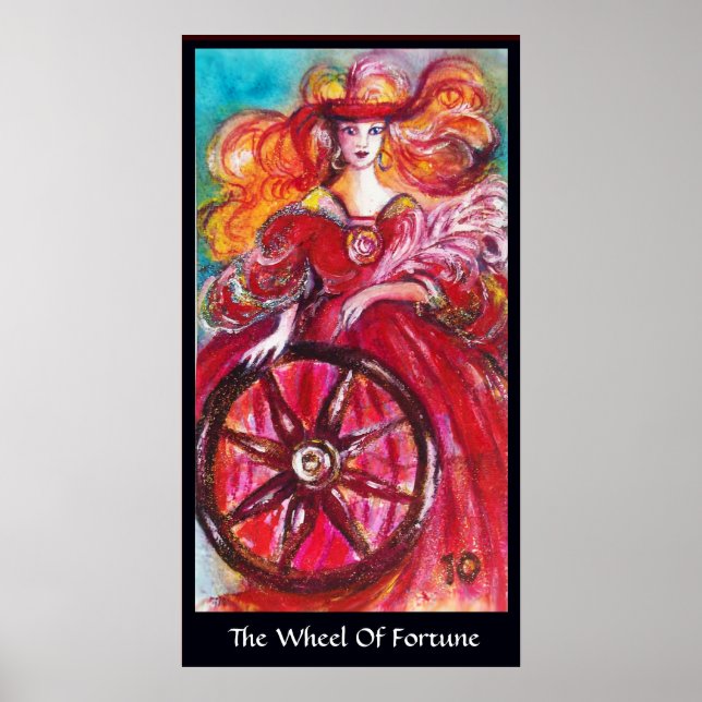 Poster TAROTS DES OMBRES PERDUES Roue De Fortune (Devant)