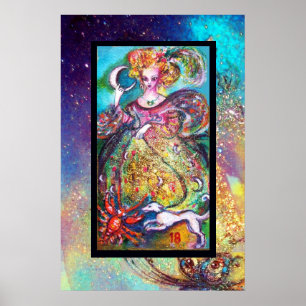 POSTER TAROTS OF THE LOST SHADOWS /THE MOON LADY