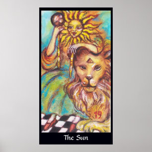 POSTER TAROTS OF THE LOST SHADOWS /THE SUN