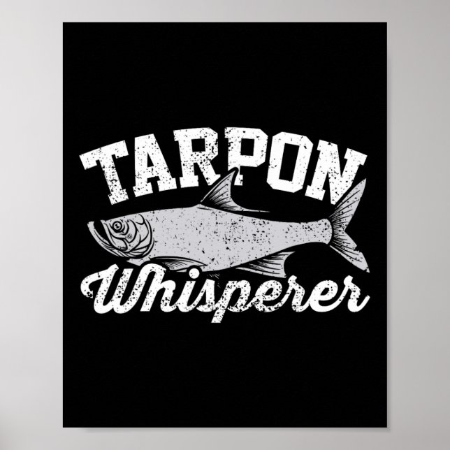 Poster Tarpon Whisperer I Tarpon Angler I Tarpon de pêche (Devant)