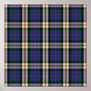 Poster Tartan de l'État américain - Robe de l'Iowa - Télé