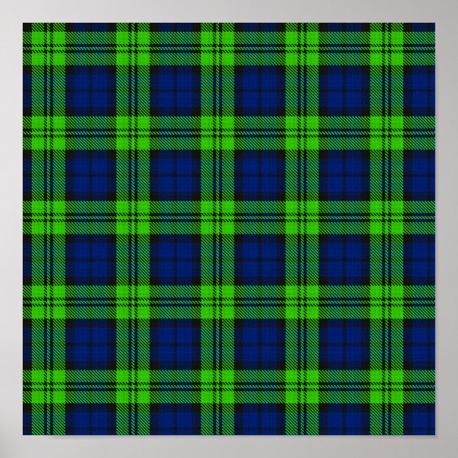 Poster Tartan plaqué Blackwatch (Devant)