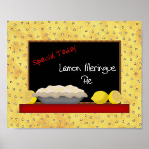 Poster Tarte au citron meringue