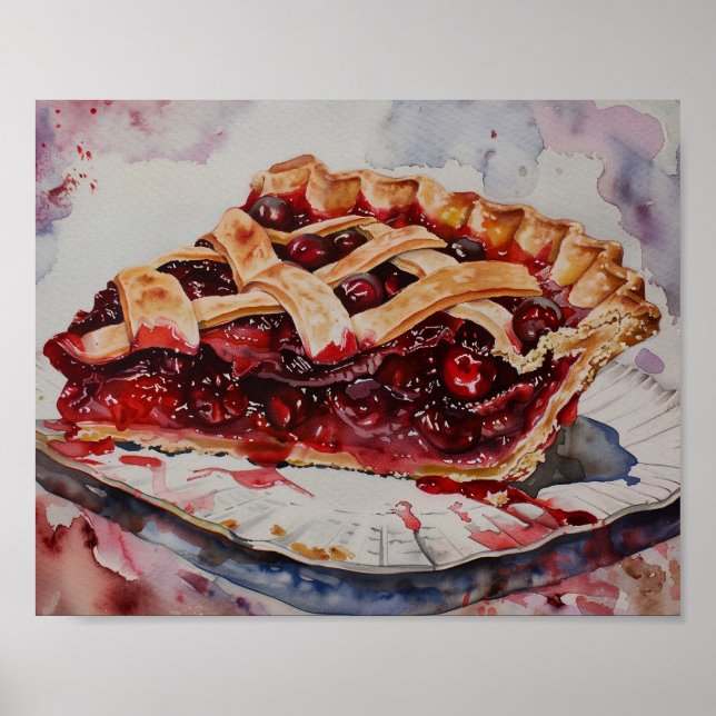 Poster Tarte aux cerises (Devant)