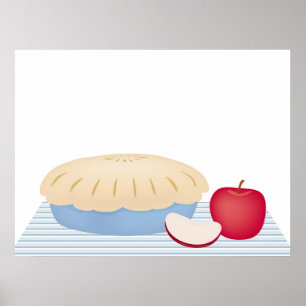 Poster Tarte aux pommes faite maison