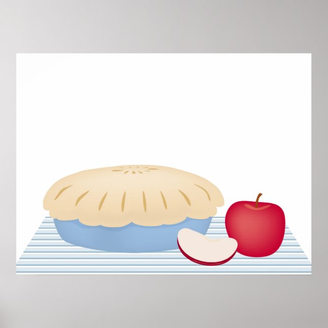 Poster Tarte aux pommes maison (Devant)