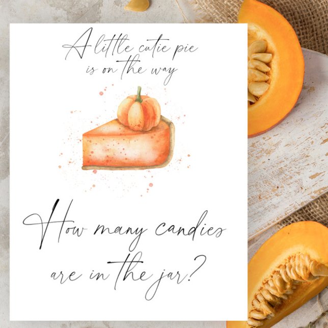 Poster Tarte citrouille - devinez combien de bonbons Post (Créateur téléchargé)