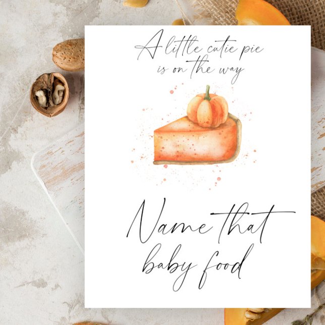 Poster tarte citrouille - nom de l'aliment bébé (Créateur téléchargé)