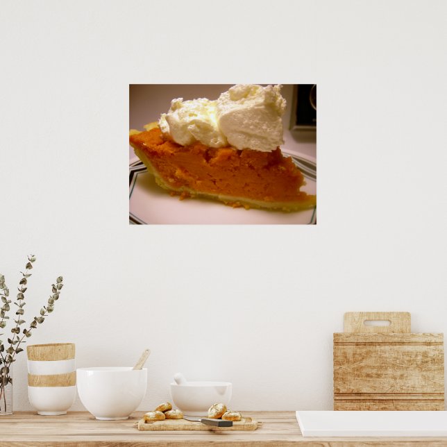 Poster Tarte de patate douce au brandy (Cuisine)