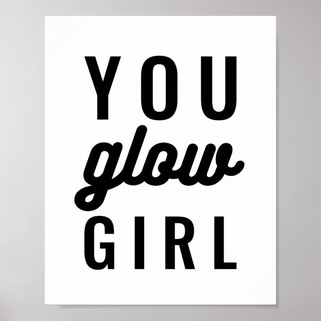 Poster T'as brillant | Devis inspirant (Devant)