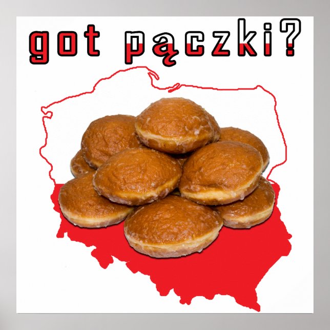 Poster t'as paczki ? Carte polonaise (Devant)