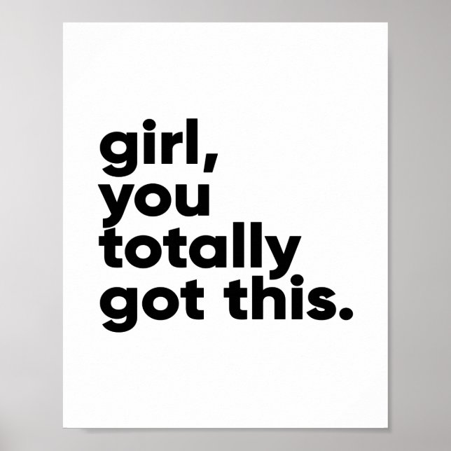 Poster T'as tout compris. | Devis inspirant (Devant)