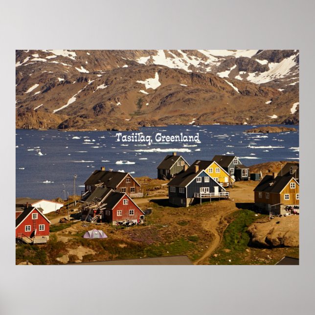 Poster Tasiilaq, Groenland (Devant)