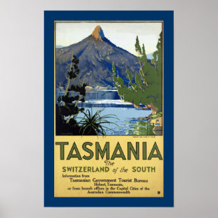 Poster Tasmanie "La Suisse du Sud"