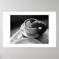 Tasse à café avec tentacule