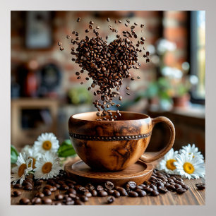 Poster Tasse à café en céramique artisanale