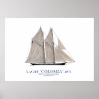 tasse d'amérique yacht 'colombia' 1871, tony ferna