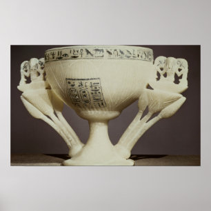 Poster Tasse de boissons sous forme de lotus entrouvert